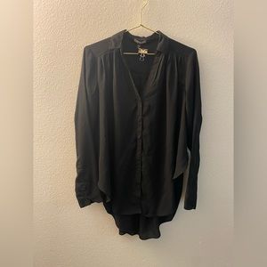 Express Black Long Sleeve Blouse
